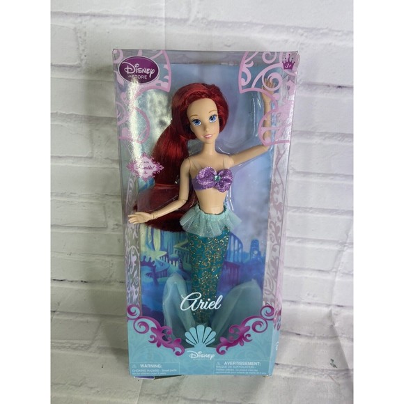 Disney Store The Little Mermaid Ariel Poseable Doll With...